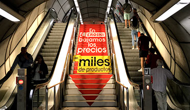 Publicidad Escaleras Metro Bilbao